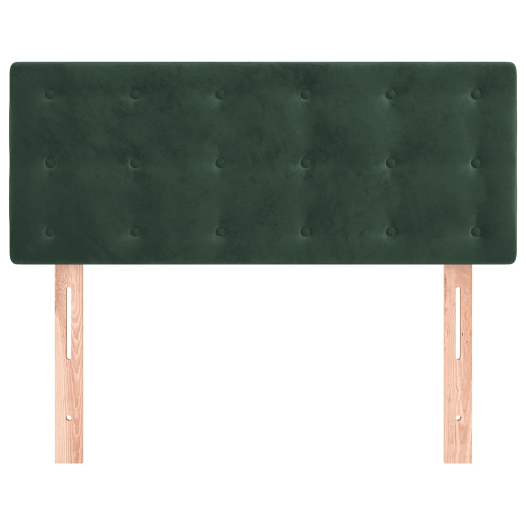 Tête de lit Vert foncé 90x5x78/88 cm Velours