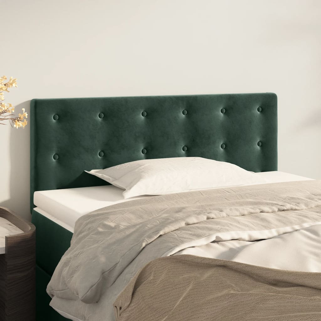 Tête de lit Vert foncé 90x5x78/88 cm Velours