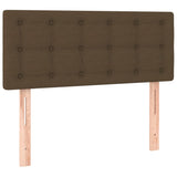 Tête de lit Marron Foncé 100x5x78/88 cm Tissu