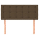 Tête de lit Marron Foncé 100x5x78/88 cm Tissu