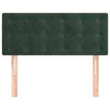 Tête de lit Vert foncé 100x5x78/88 cm Velours