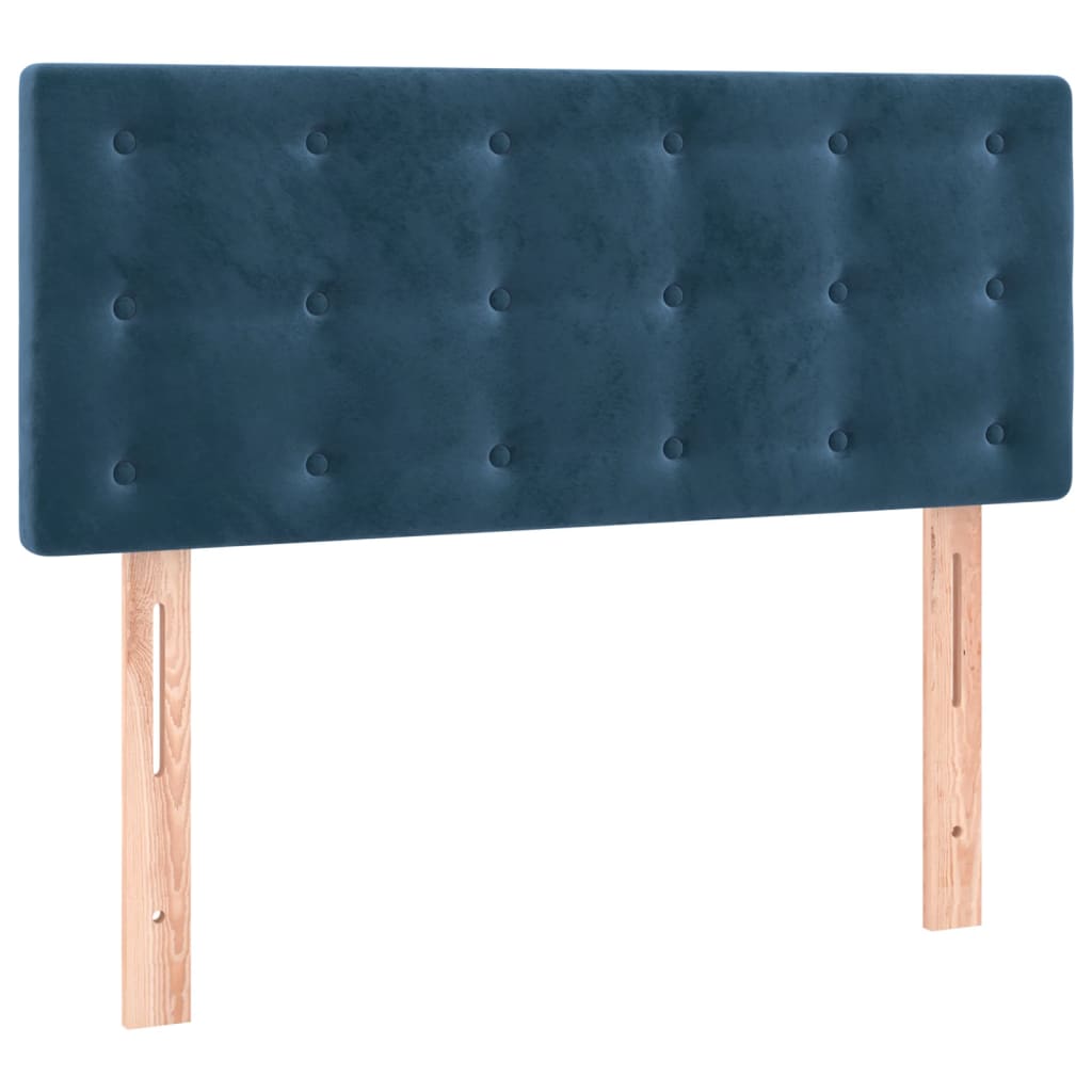 Tête de lit Bleu foncé 100x5x78/88 cm Velours