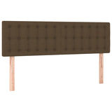 Têtes de lit 2 pcs Marron foncé 72x5x78/88 cm Tissu