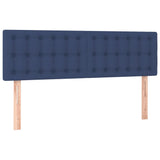 Têtes de lit 2 pcs Bleu 72x5x78/88 cm Tissu