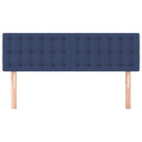 Têtes de lit 2 pcs Bleu 72x5x78/88 cm Tissu