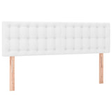 Têtes de lit 2 pcs Blanc 72x5x78/88 cm Similicuir