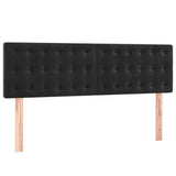 Têtes de lit 2 pcs Noir 72x5x78/88 cm Velours