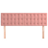 Têtes de lit 2 pcs Rose 72x5x78/88 cm Velours