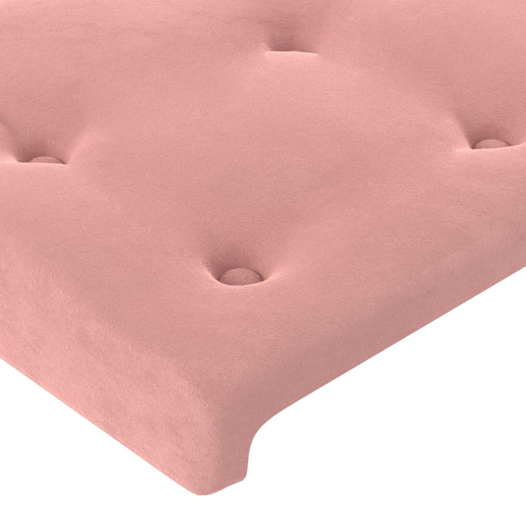 Têtes de lit 2 pcs Rose 72x5x78/88 cm Velours