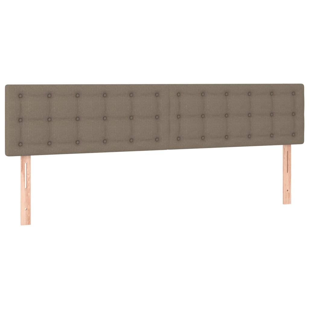 Têtes de lit 2 pcs Taupe 80x5x78/88 cm Tissu