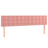 Têtes de lit 2 pcs Rose 80x5x78/88 cm Velours