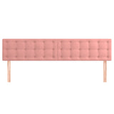 Têtes de lit 2 pcs Rose 80x5x78/88 cm Velours