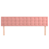 Têtes de lit 2 pcs Rose 90x5x78/88 cm Velours