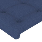 Têtes de lit 2 pcs Bleu 100x5x78/88 cm Tissu