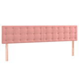 Têtes de lit 2 pcs Rose 100x5x78/88 cm Velours