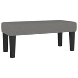 Banc Gris foncé 70x30x30 cm Tissu