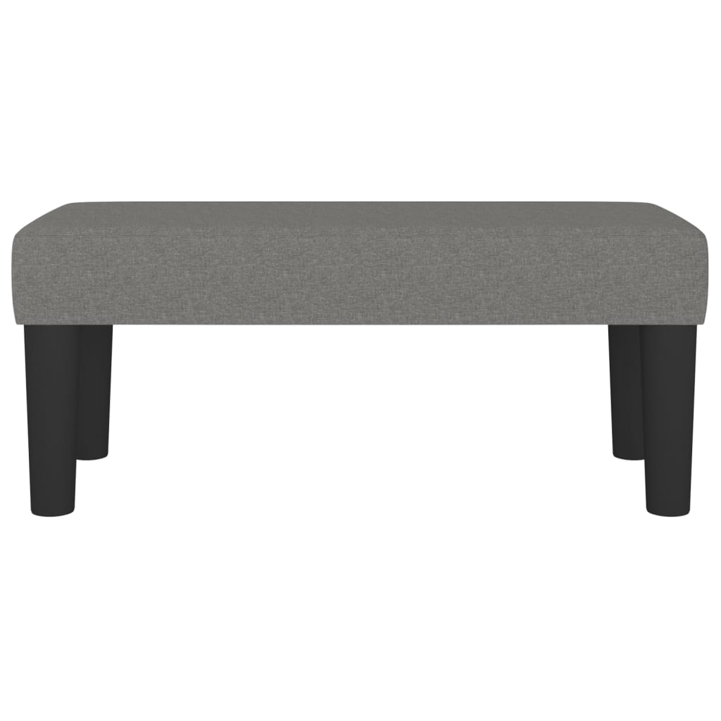 Banc Gris foncé 70x30x30 cm Tissu