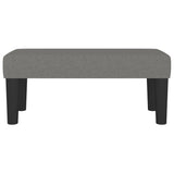 Banc Gris foncé 70x30x30 cm Tissu