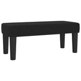 Banc Noir 70x30x30 cm Tissu