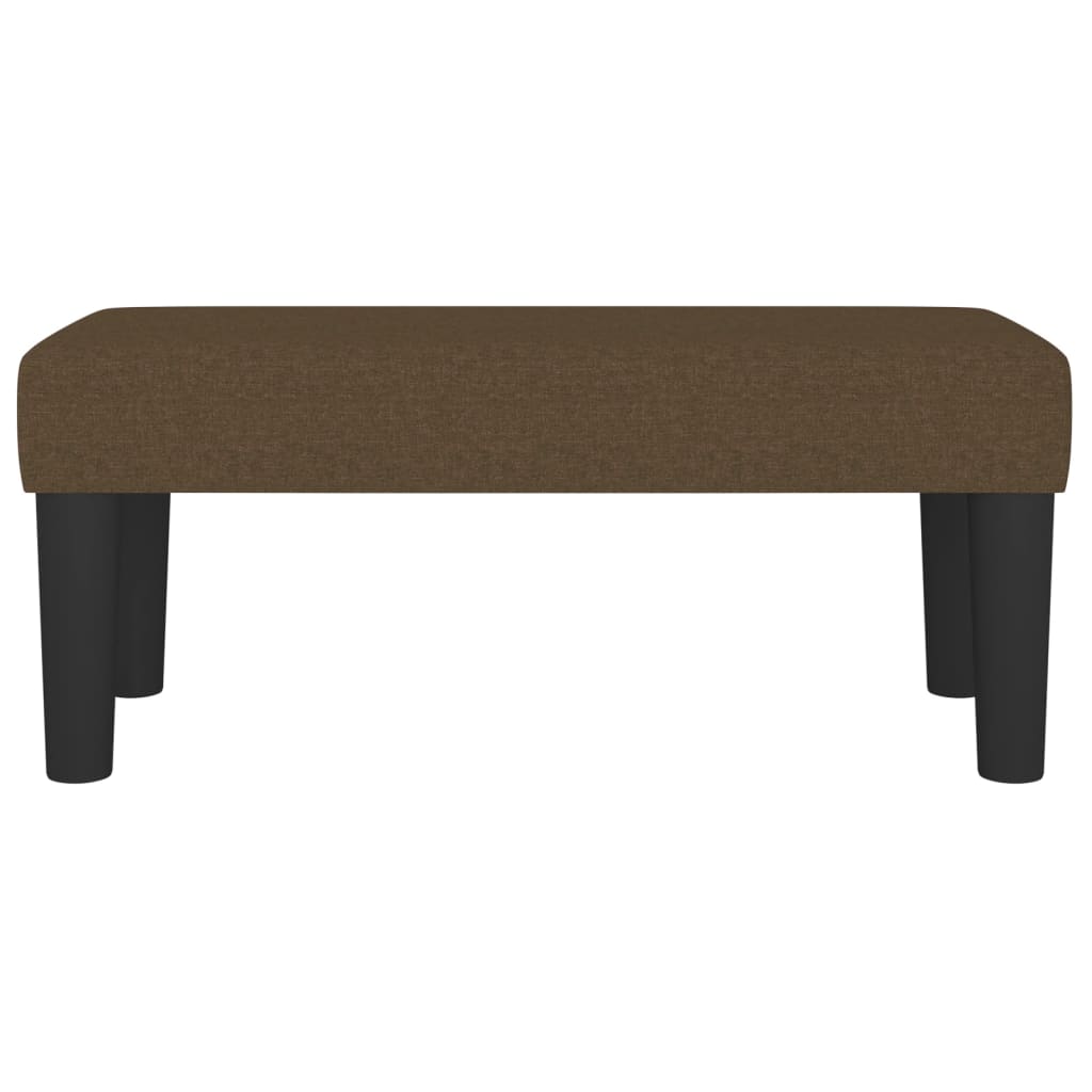 Banc Marron foncé 70x30x30 cm Tissu