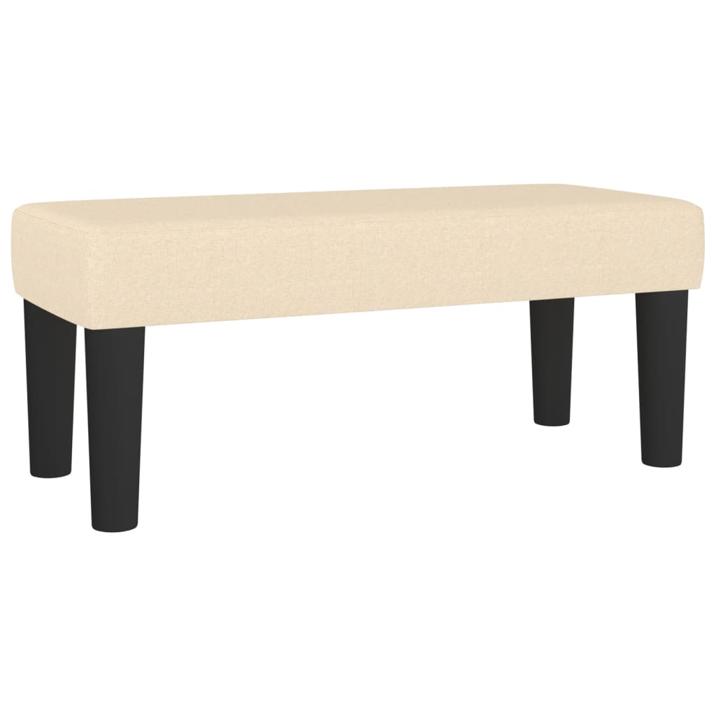 Banc Crème 70x30x30 cm Tissu