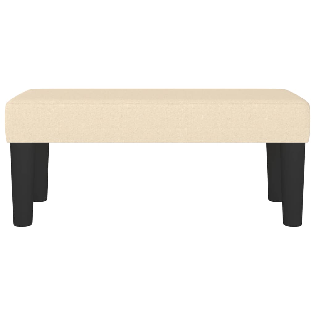 Banc Crème 70x30x30 cm Tissu