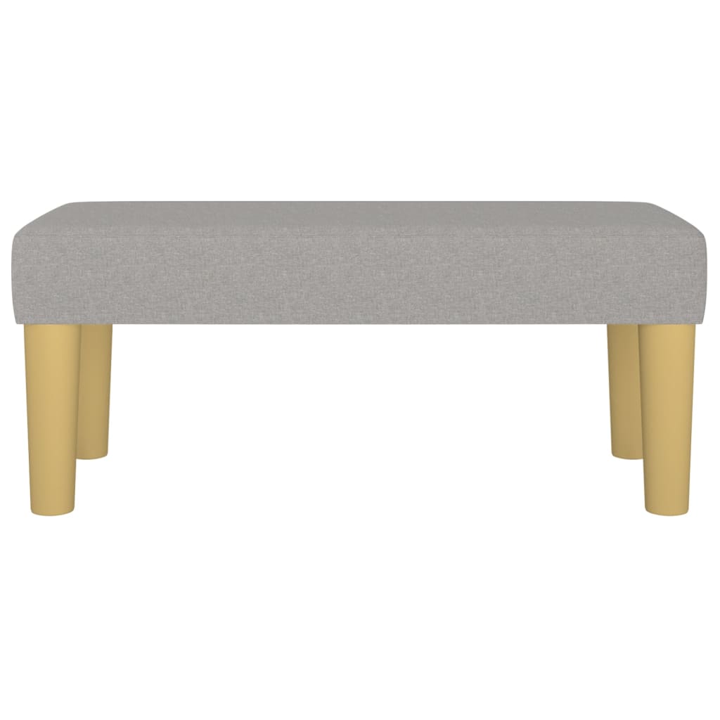 Banc Gris clair 70x30x30 cm Tissu