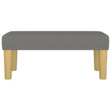 Banc Gris foncé 70x30x30 cm Tissu