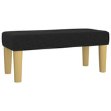 Banc Noir 70x30x30 cm Tissu