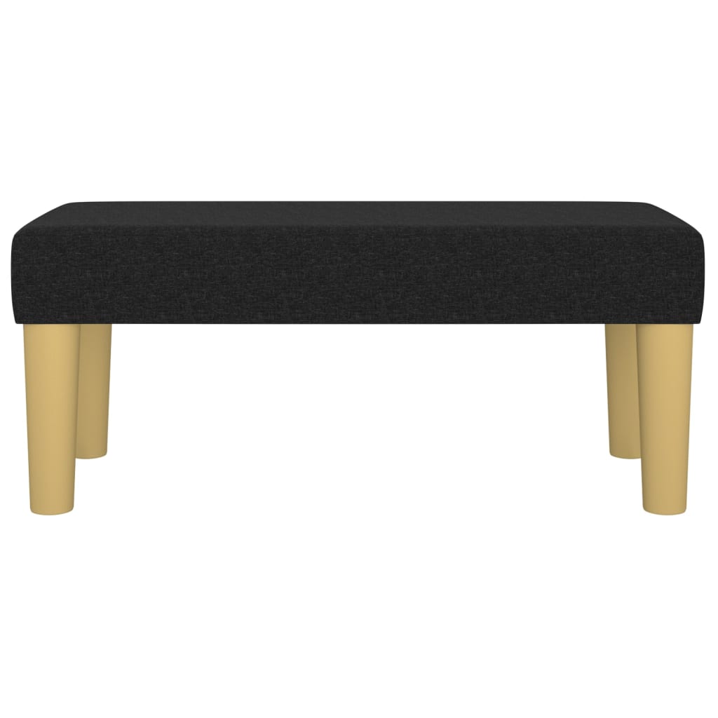 Banc Noir 70x30x30 cm Tissu