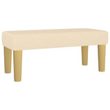 Banc Crème 70x30x30 cm Tissu