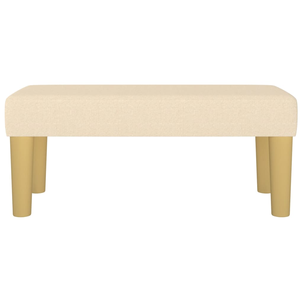 Banc Crème 70x30x30 cm Tissu