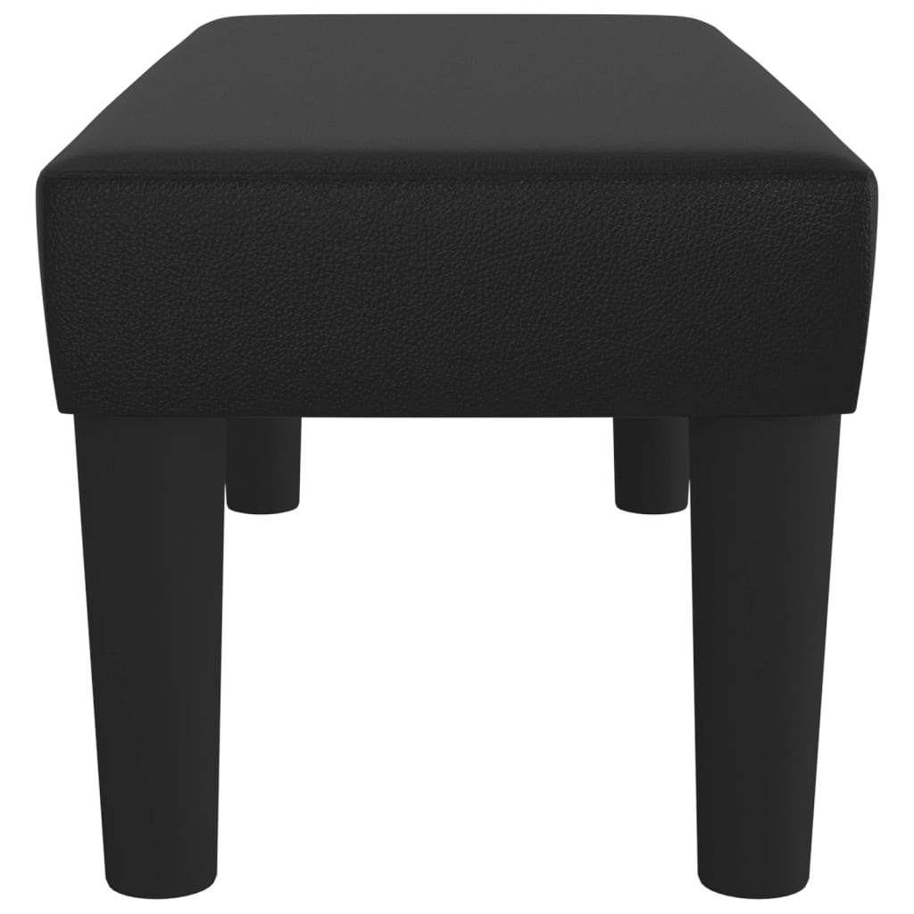 Banc Noir 70x30x30 cm Similicuir