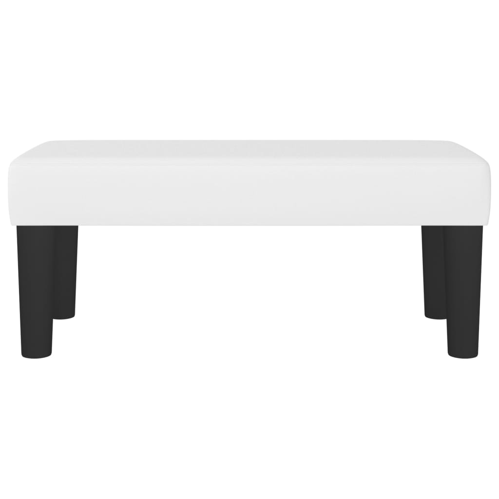 Banc Blanc 70x30x30 cm Similicuir