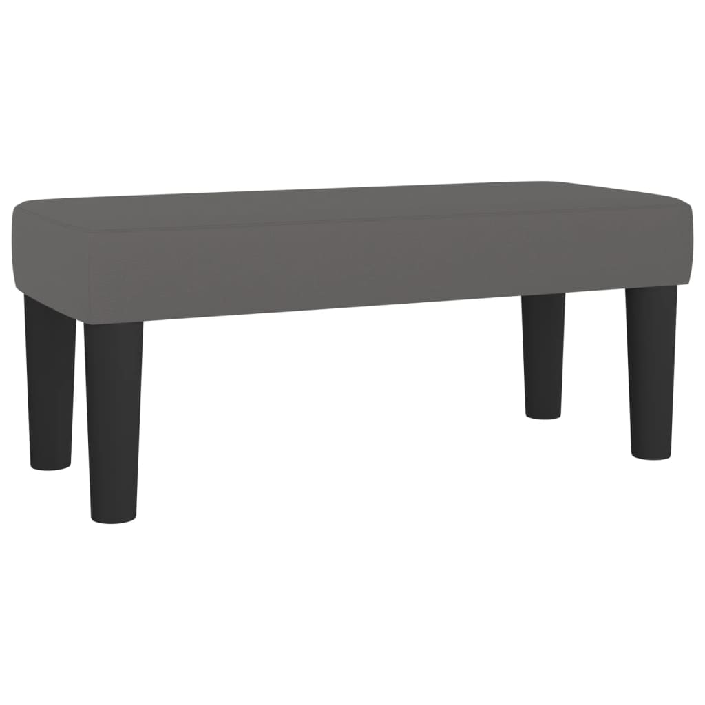 Banc Gris 70x30x30 cm Similicuir