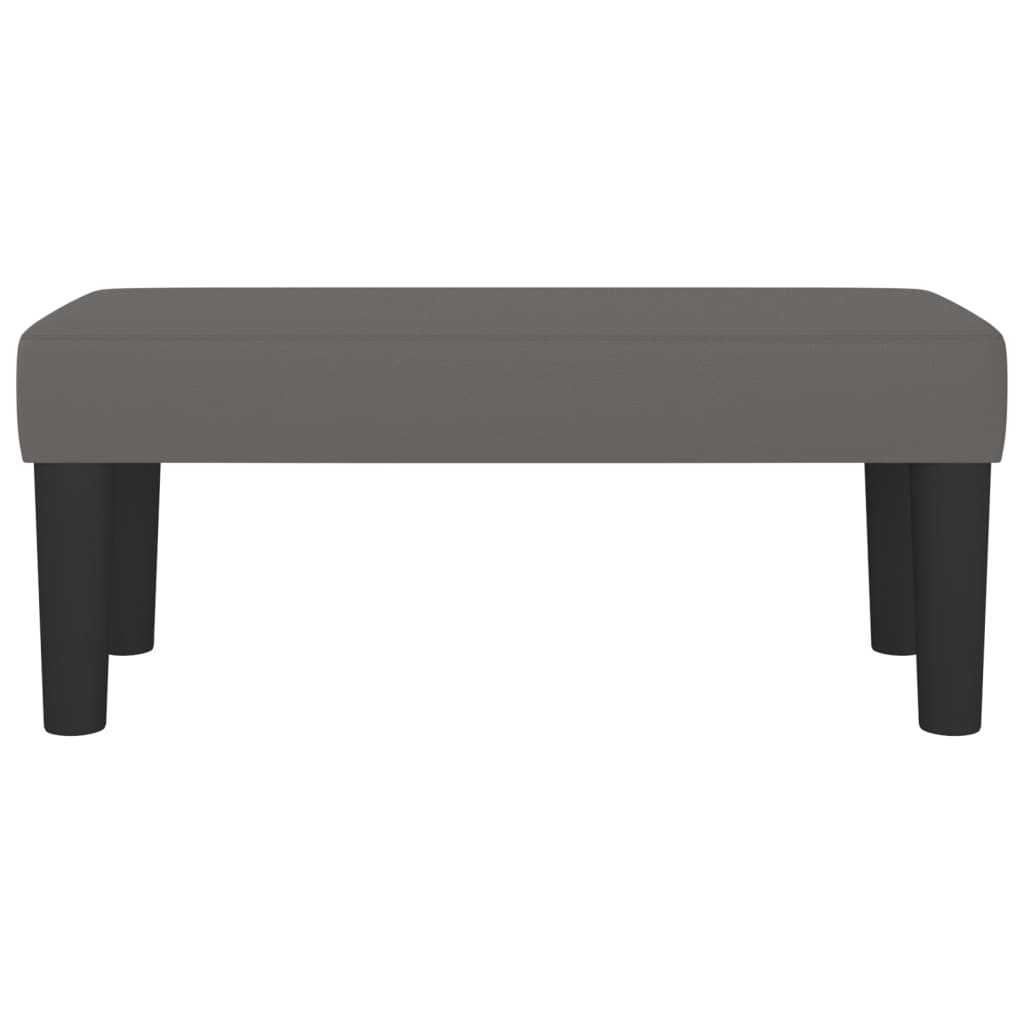 Banc Gris 70x30x30 cm Similicuir