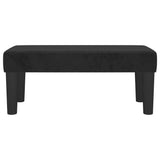 Banc Noir 70x30x30 cm Velours