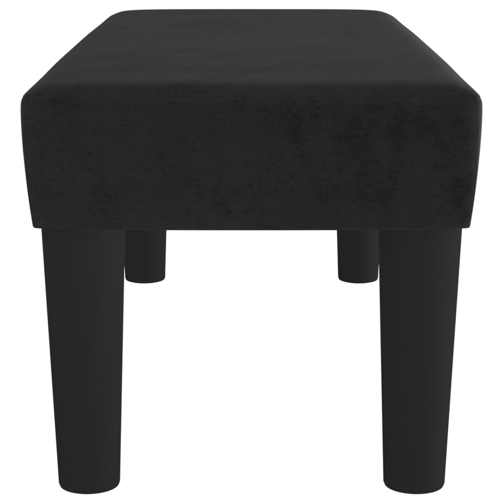 Banc Noir 70x30x30 cm Velours