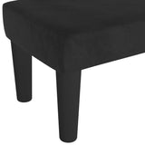 Banc Noir 70x30x30 cm Velours