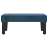 Banc Bleu foncé 70x30x30 cm Velours