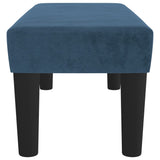 Banc Bleu foncé 70x30x30 cm Velours