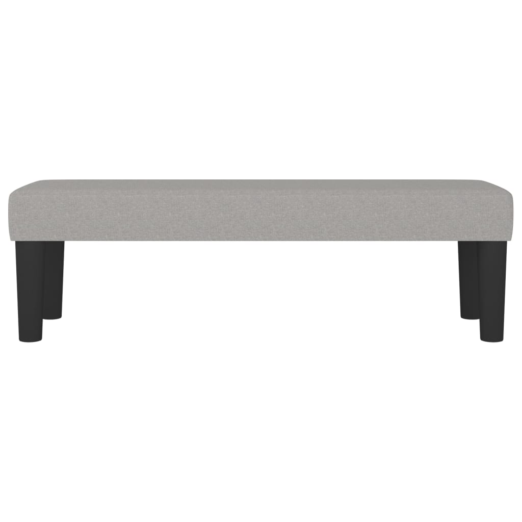 Banc Gris clair 100x30x30 cm Tissu