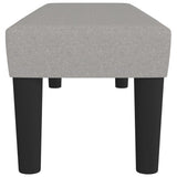 Banc Gris clair 100x30x30 cm Tissu