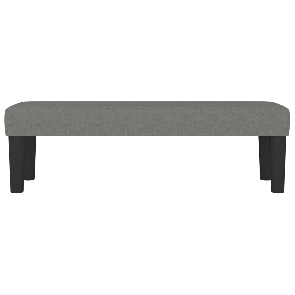 Banc Gris foncé 100x30x30 cm Tissu