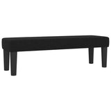 Banc Noir 100x30x30 cm Tissu