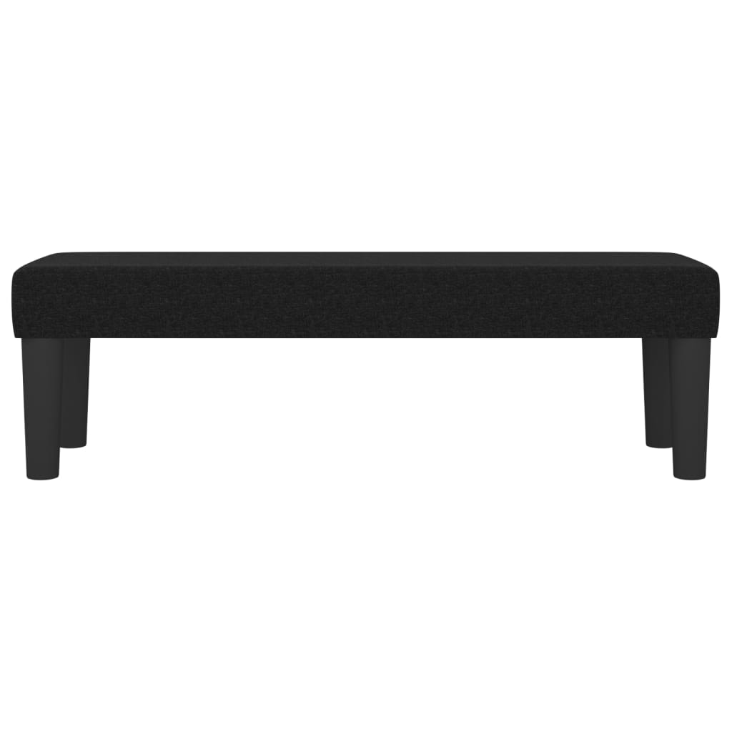 Banc Noir 100x30x30 cm Tissu