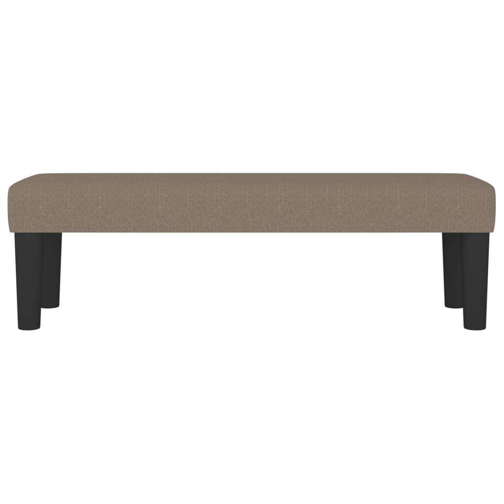 Banc Taupe 100x30x30 cm Tissu