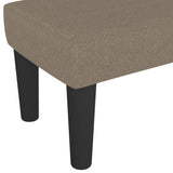 Banc Taupe 100x30x30 cm Tissu