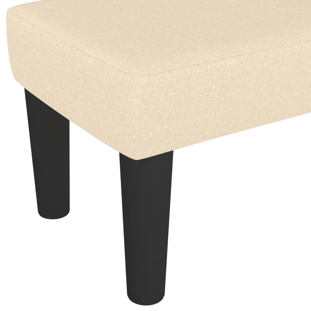 Banc Crème 100x30x30 cm Tissu