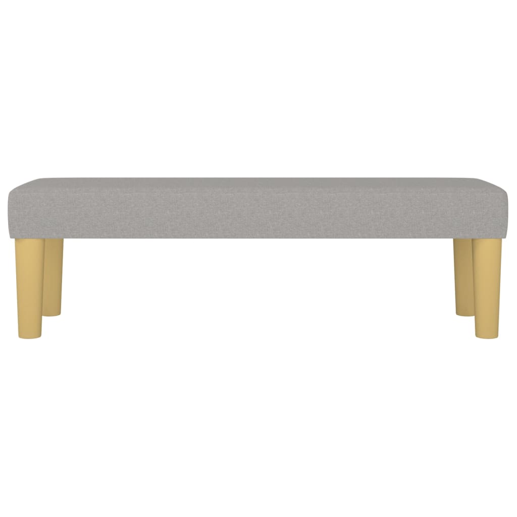 Banc Gris clair 100x30x30 cm Tissu